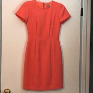 Cremieux coral orange dress